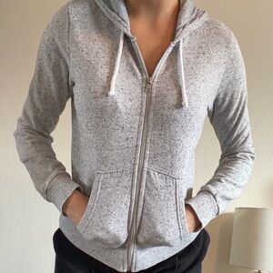 Gray Zip-Up Hoodie